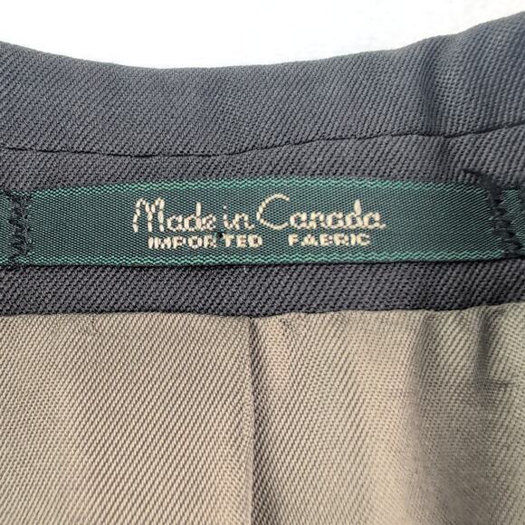 Bachrach Suit Jacket 100% Virgin Wool Men's 40W33R Double Breasted 23.5" Sleeves - Picture 2 of 10